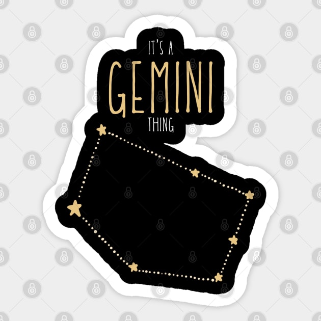 It's a Gemini Thing Sticker by Jabir